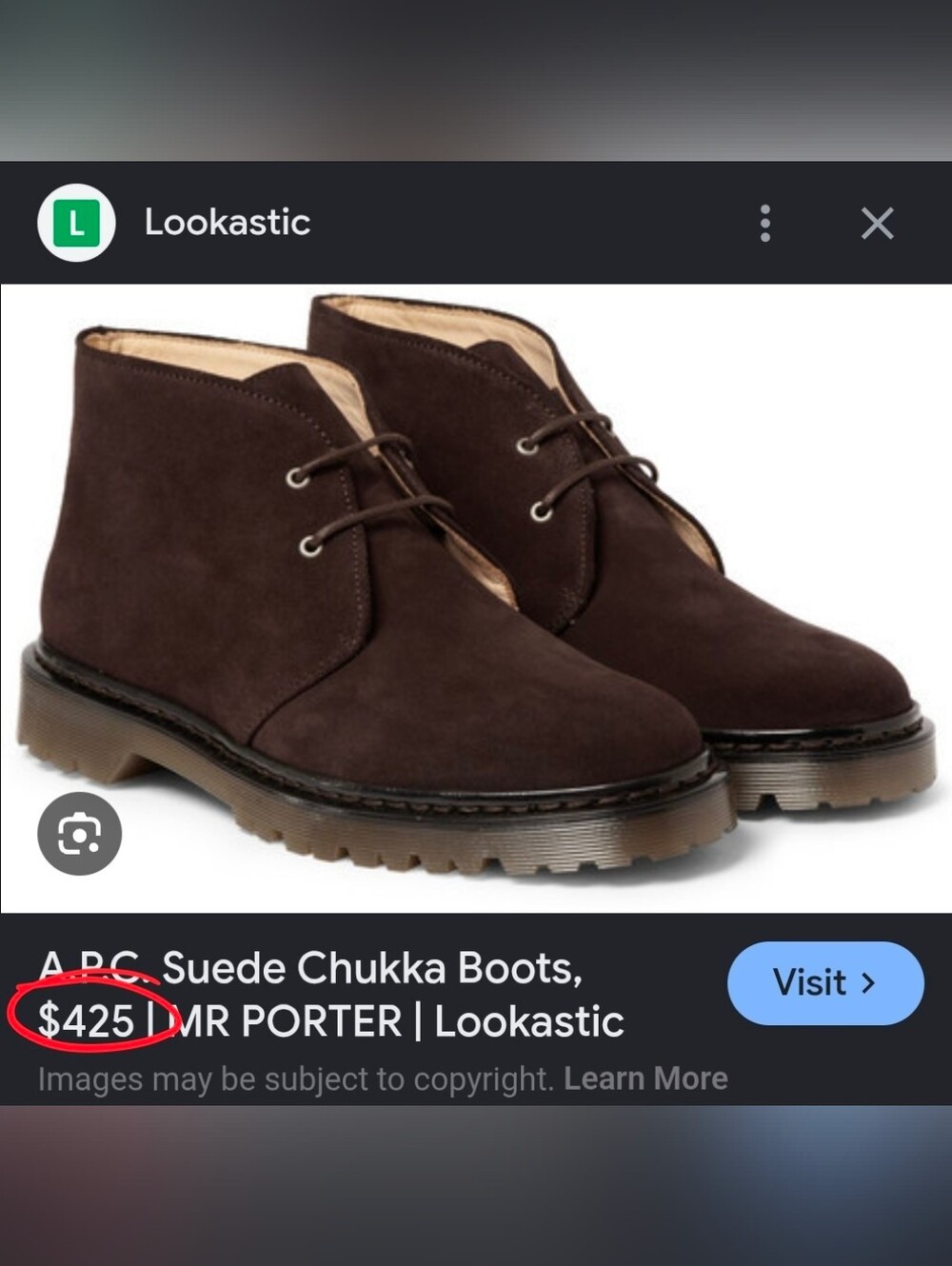 A.P.C. Men's Brown Suede Chukka Desert Boots Dr Martens Clarks